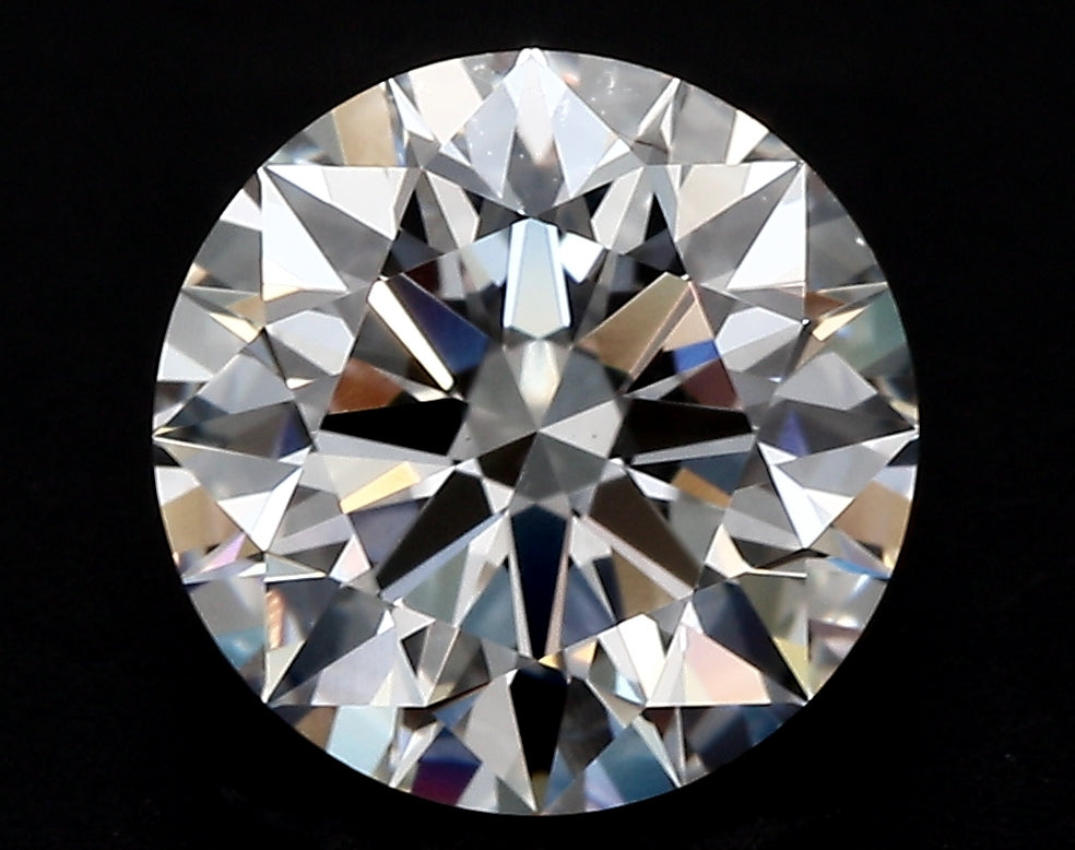 1.47 Carat Round Lab Diamond with  Cut Diamond in 14KT  view 1
