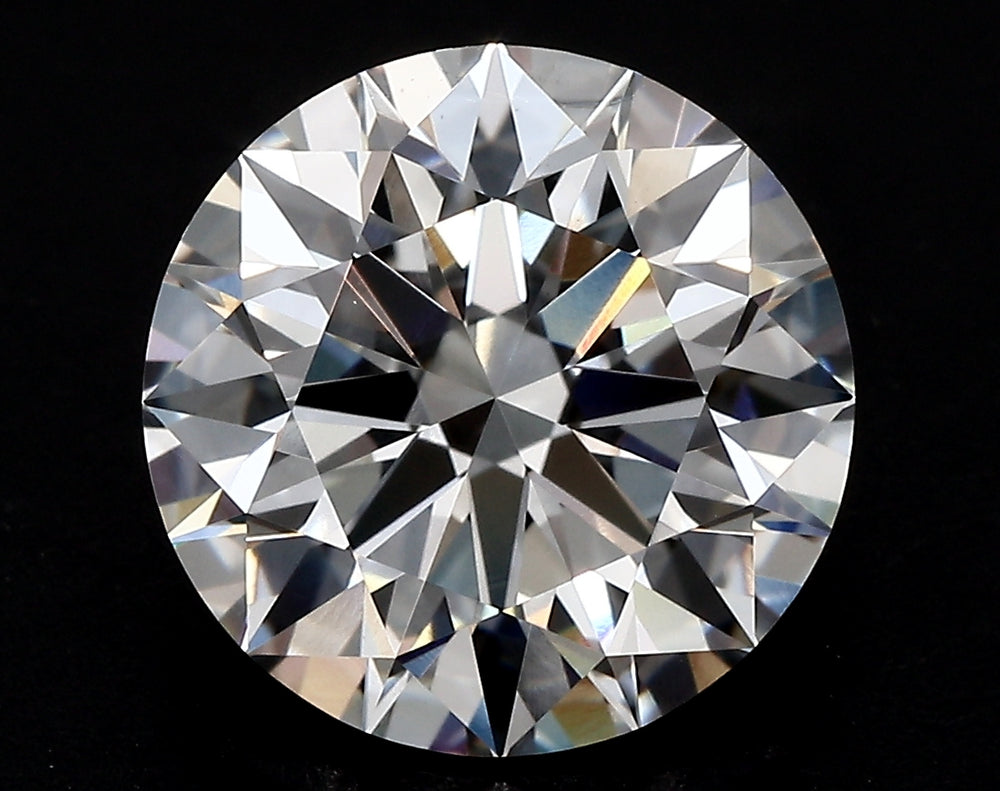 3.01 Carat Round Lab Diamond with  Cut Diamond in 14KT  view 1
