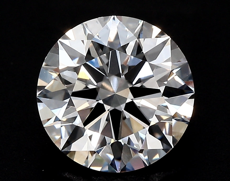 3.03 Carat Round Lab Diamond with  Cut Diamond in 14KT  view 1
