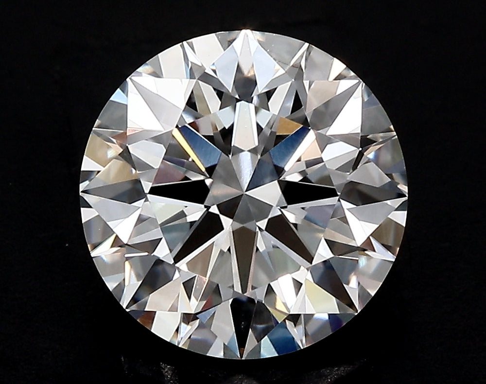 4.07 Carat Round Lab Diamond with  Cut Diamond in 14KT  view 1
