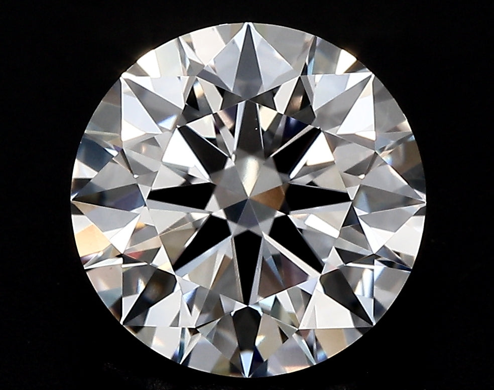 3.44 Carat Round Lab Diamond with  Cut Diamond in 14KT  view 1
