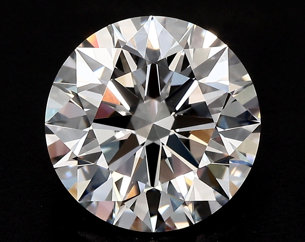 6.08 Carat Round Lab Diamond with  Cut Diamond in 14KT  view 1
