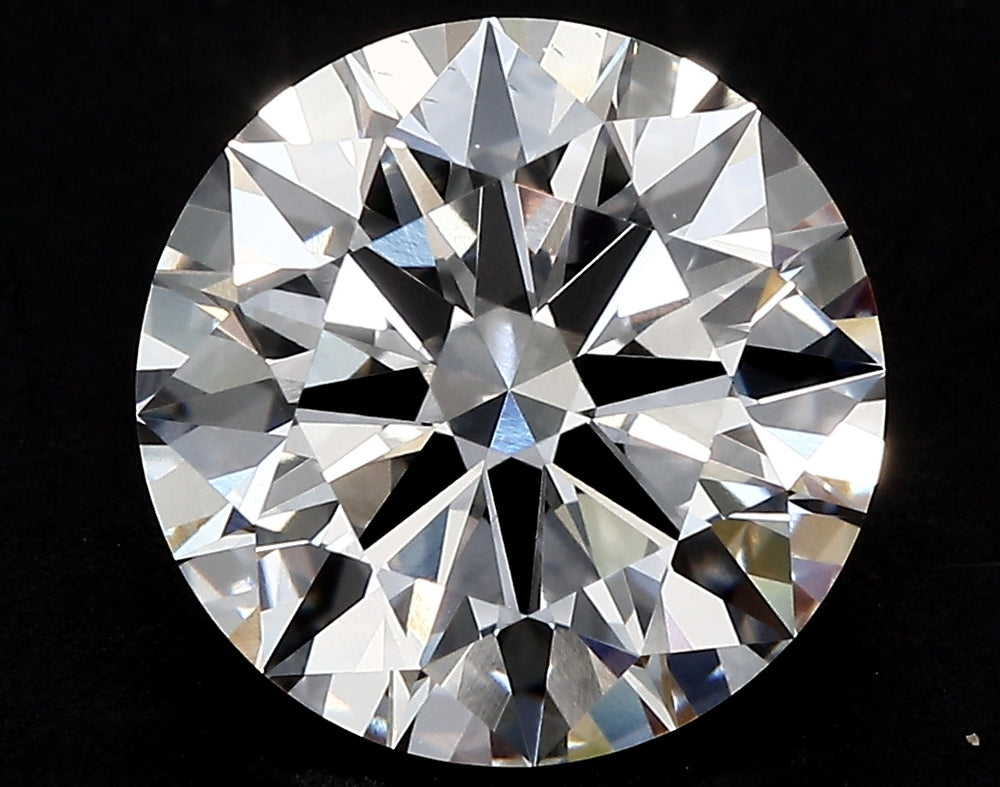 3.09 Carat Round Lab Diamond with  Cut Diamond in 14KT  view 1

