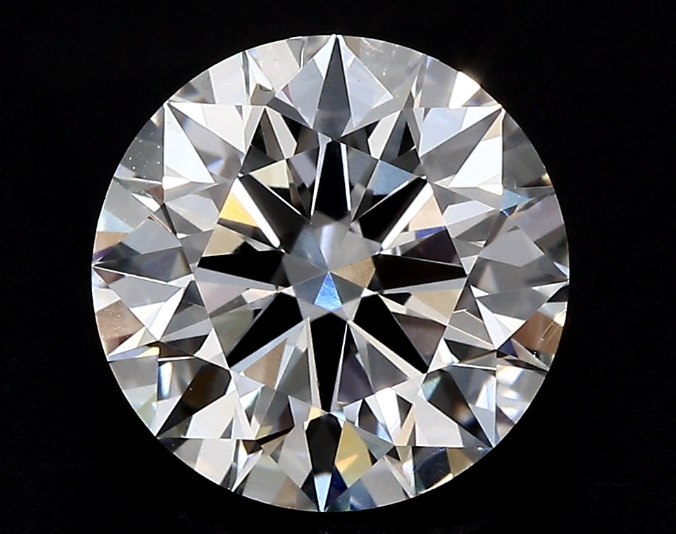 2.21 Carat Round Lab Diamond with  Cut Diamond in 14KT  view 1
