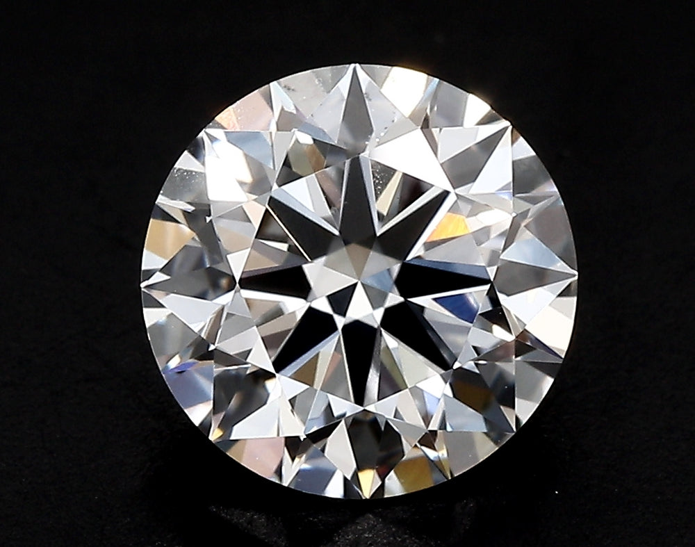 2.94 Carat Round Lab Diamond with  Cut Diamond in 14KT  view 1
