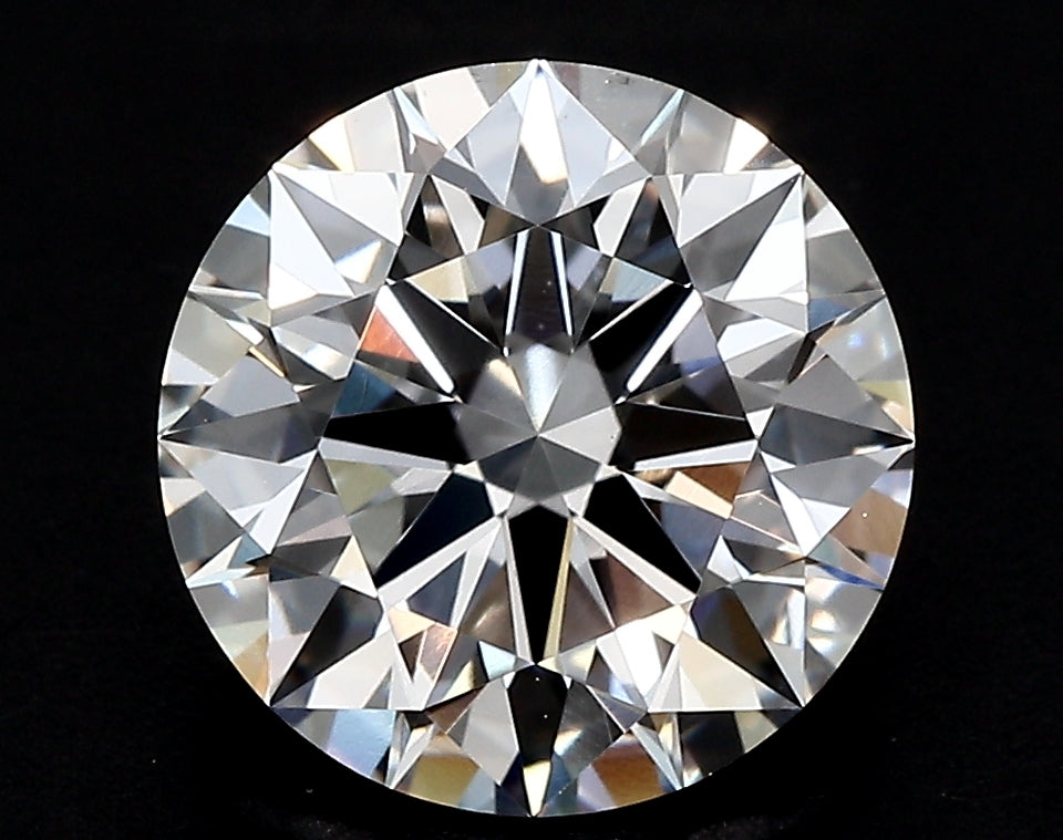 2.05 Carat Round Lab Diamond with  Cut Diamond in 14KT  view 1
