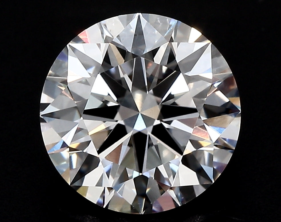 2.51 Carat Round Lab Diamond with  Cut Diamond in 14KT  view 1
