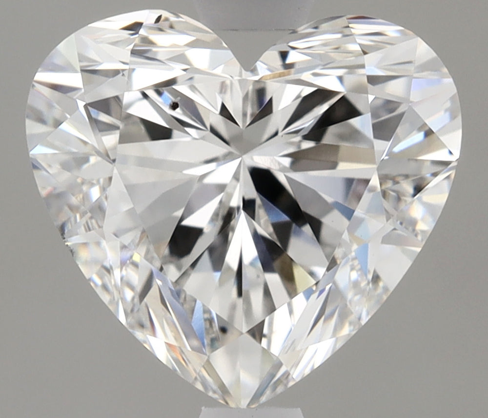 1.94 Carat Heart Lab Diamond with  Cut Diamond in 14KT  view 1
