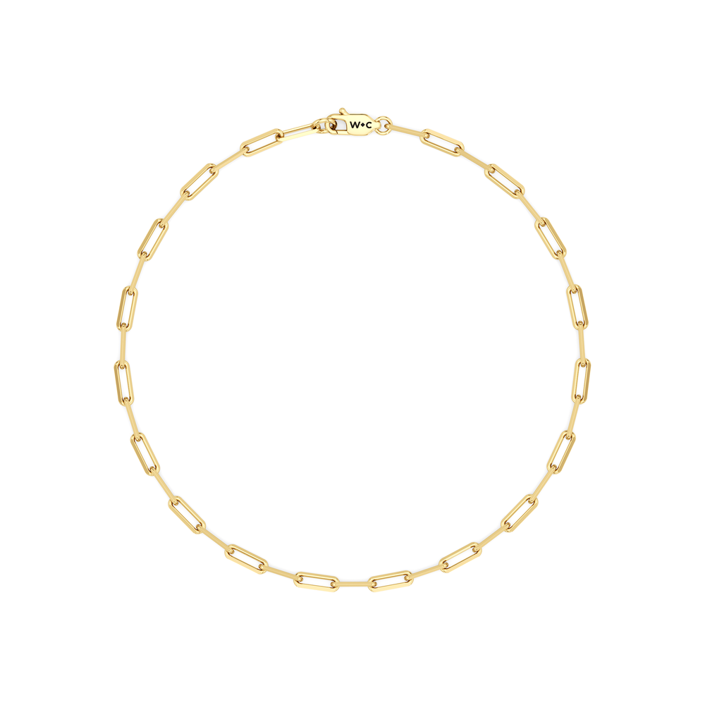 The Siena Chain Bracelet with 14KT Yellow Gold Cut Diamond in 14KT Yellow Gold view 5
