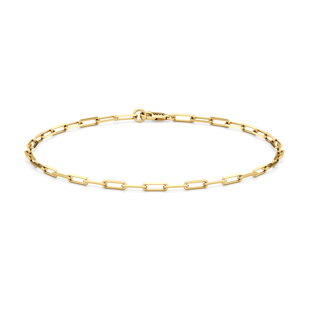 The Siena Chain Bracelet with 14KT Yellow Gold Cut Diamond in 14KT Yellow Gold view 1
