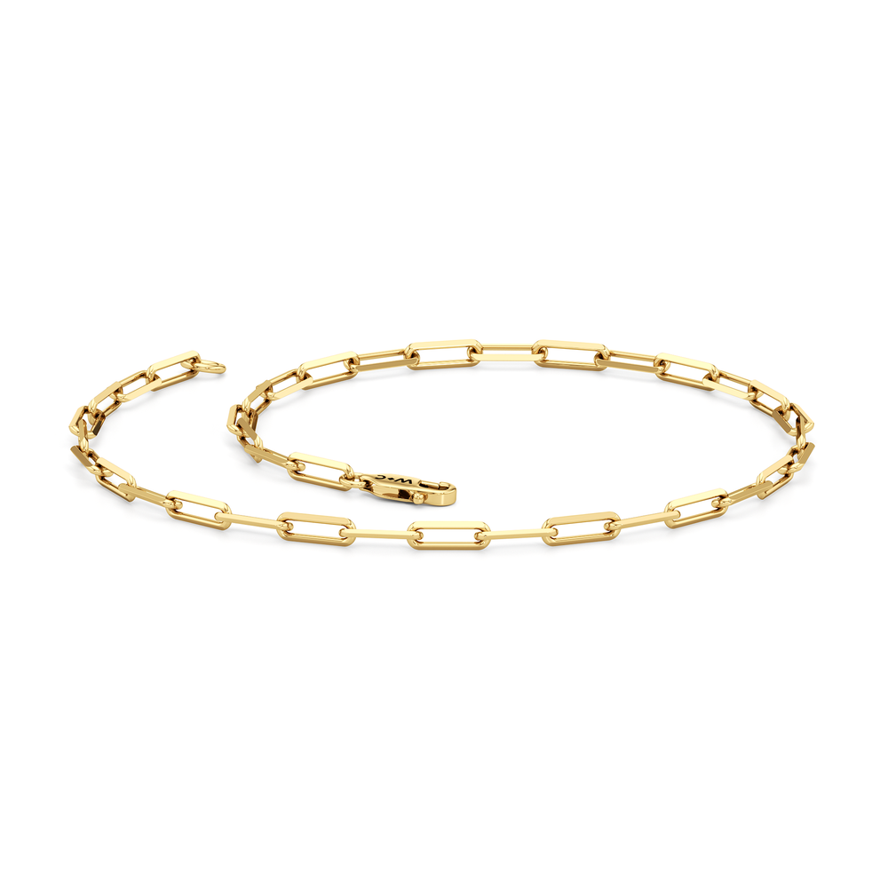 The Siena Chain Bracelet with 14KT Yellow Gold Cut Diamond in 14KT Yellow Gold view 2
