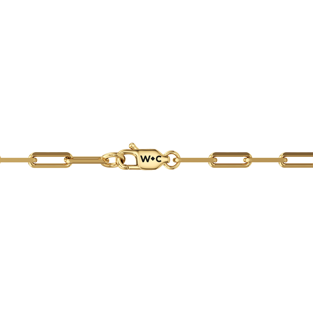 The Siena Chain Bracelet with 14KT Yellow Gold Cut Diamond in 14KT Yellow Gold view 6

