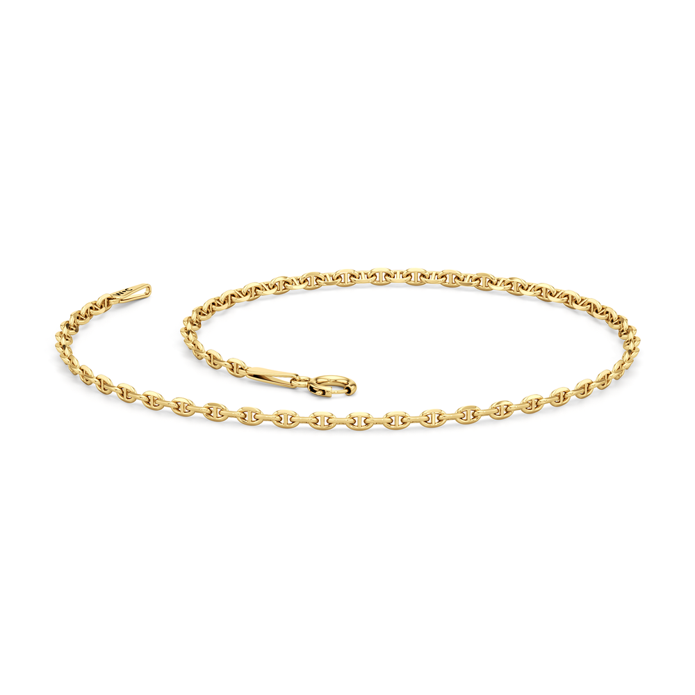 The Rory Chain Bracelet with 14KT Yellow Gold Cut Diamond in 14KT Yellow Gold view 2
