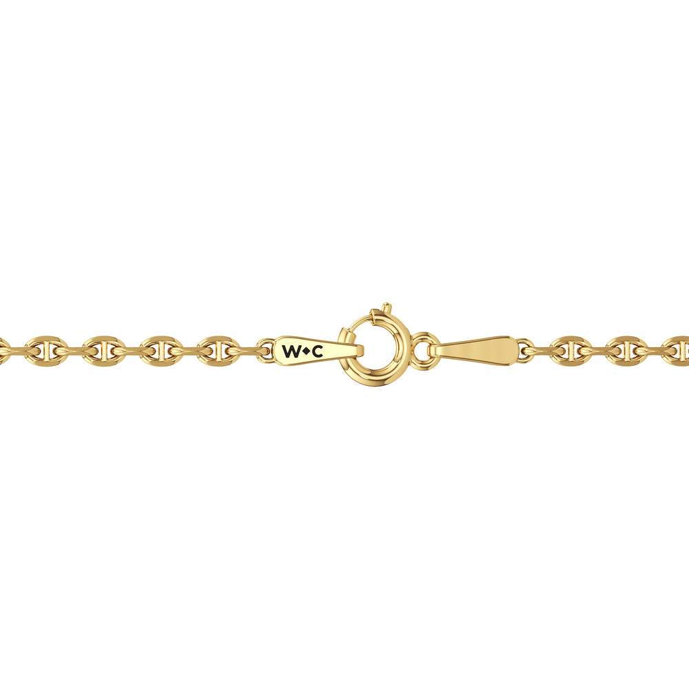 The Rory Chain Bracelet with 14KT Yellow Gold Cut Diamond in 14KT Yellow Gold view 5
