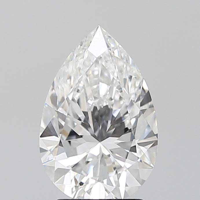2.2 Carat Pear Lab Diamond with  Cut Diamond in 14KT  view 1
