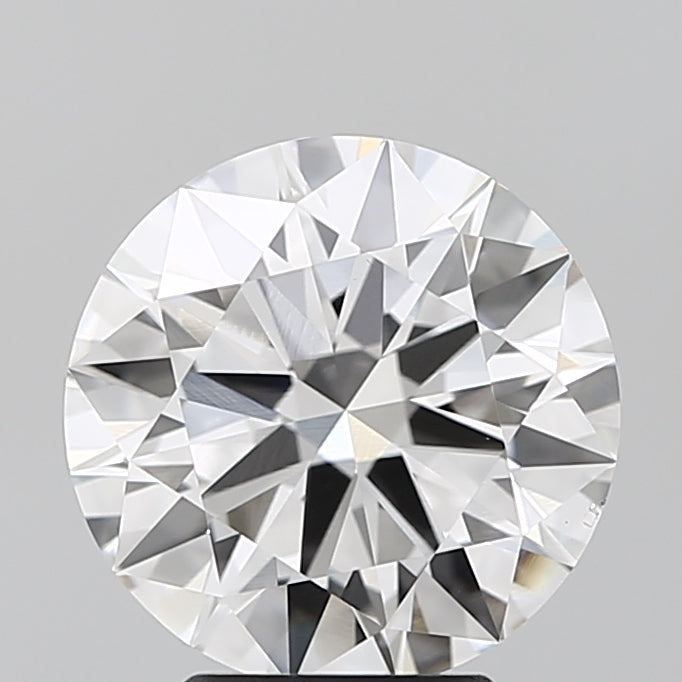 3.52 Carat Round Lab Diamond with  Cut Diamond in 14KT  view 1
