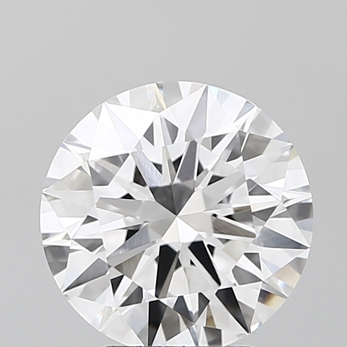 3.22 Carat Round Lab Diamond with  Cut Diamond in 14KT  view 1
