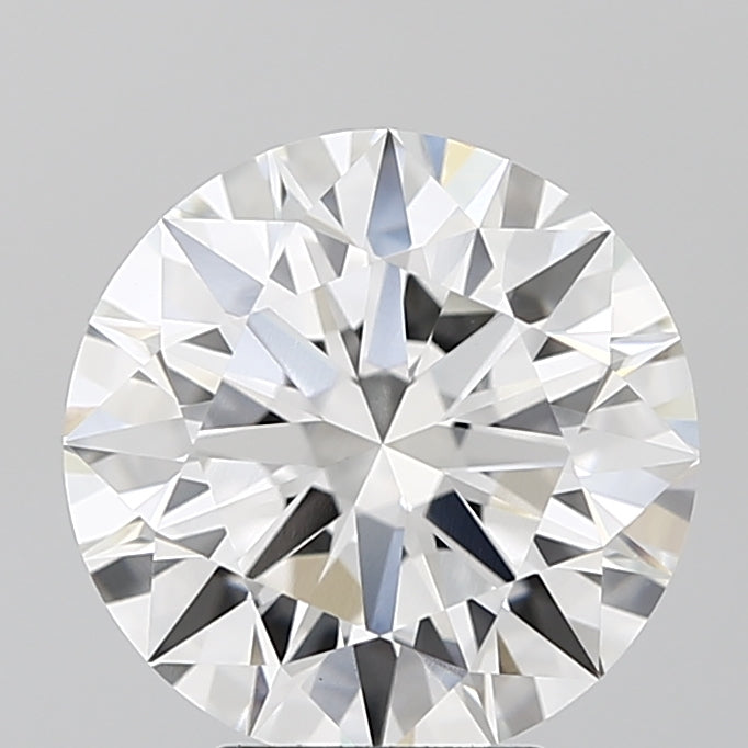 4.12 Carat Round Lab Diamond with  Cut Diamond in 14KT  view 1
