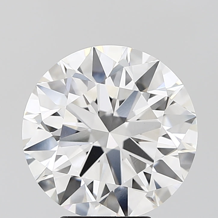 4.28 Carat Round Lab Diamond with  Cut Diamond in 14KT  view 1
