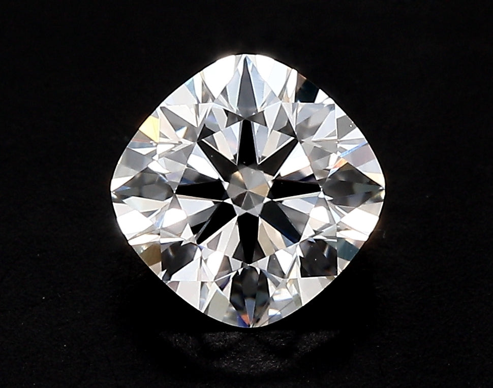 2.09 Carat Cushion Lab Diamond with  Cut Diamond in 14KT  view 1
