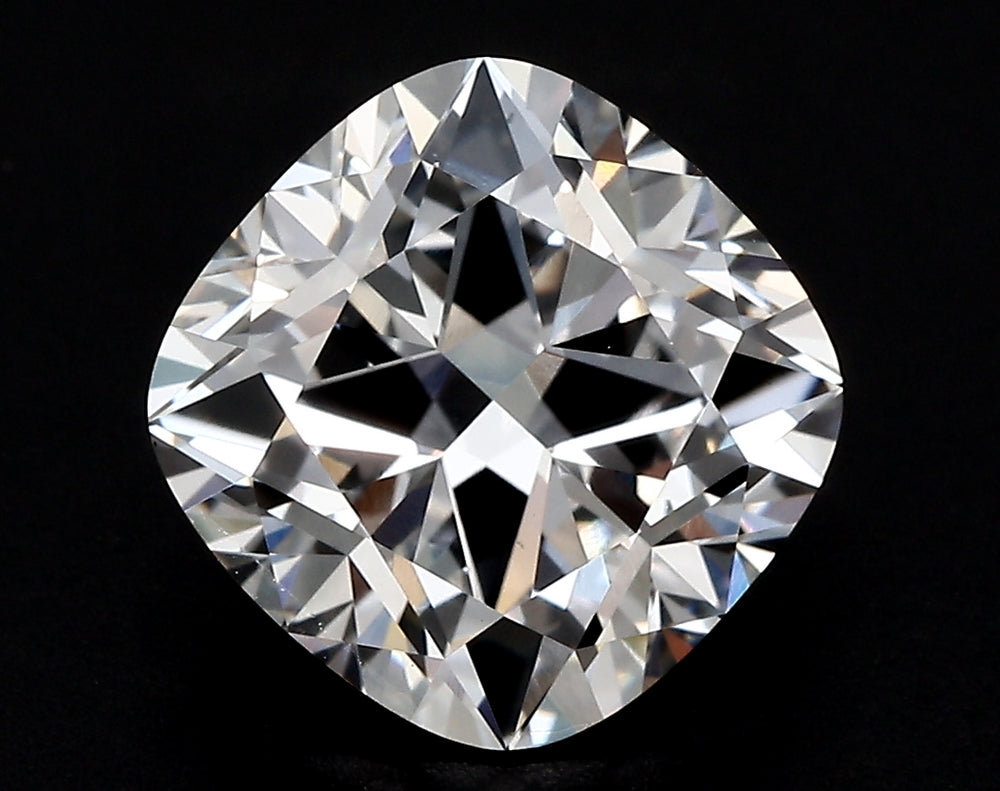 1.53 Carat Cushion Lab Diamond with  Cut Diamond in 14KT  view 1
