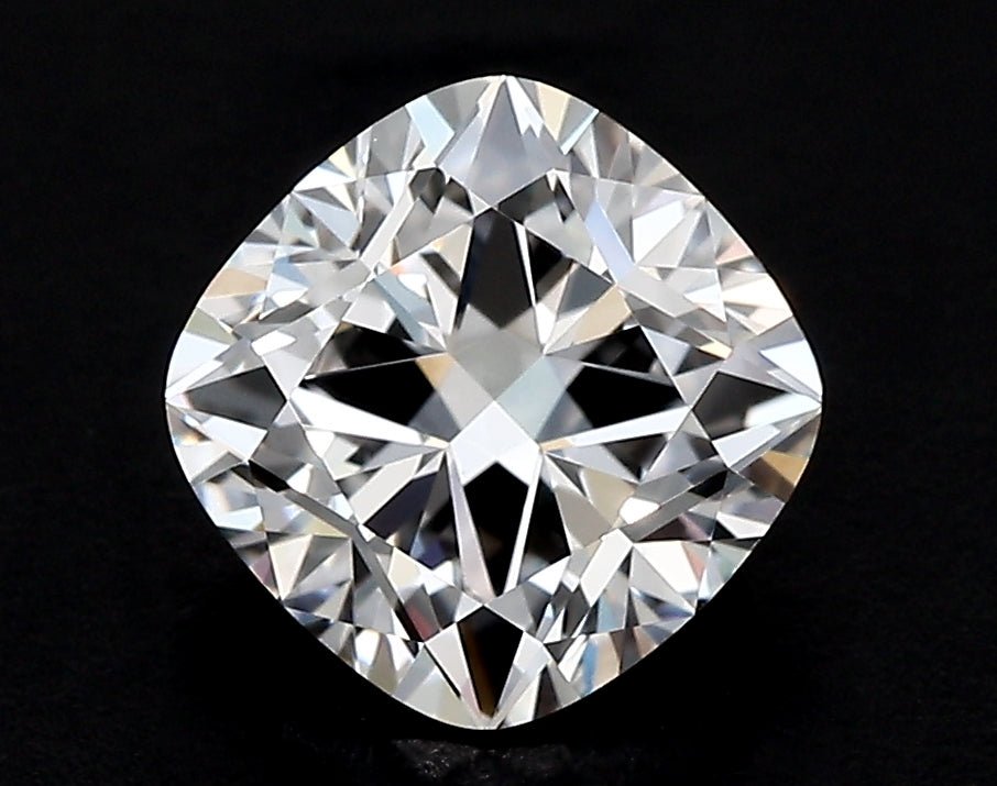2.53 Carat Cushion Lab Diamond with  Cut Diamond in 14KT  view 1
