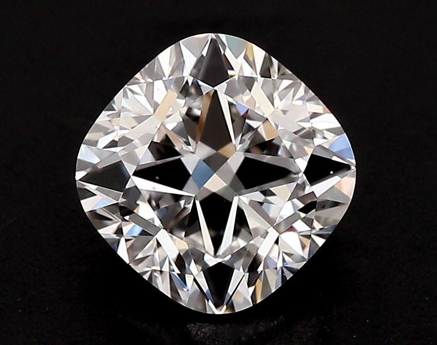 1.53 Carat Cushion Lab Diamond with  Cut Diamond in 14KT  view 1
