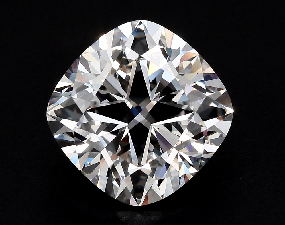 1.53 Carat Cushion Lab Diamond with  Cut Diamond in 14KT  view 1
