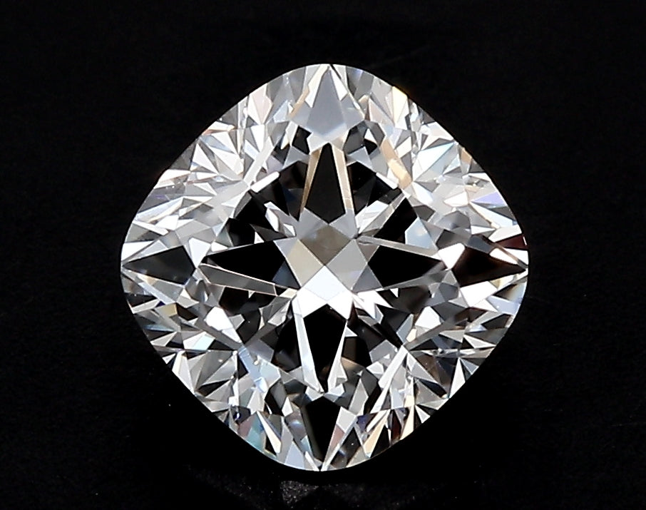3.03 Carat Cushion Lab Diamond with  Cut Diamond in 14KT  view 1
