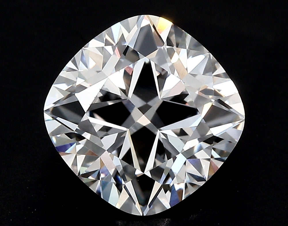 2.5 Carat Cushion Lab Diamond with  Cut Diamond in 14KT  view 1
