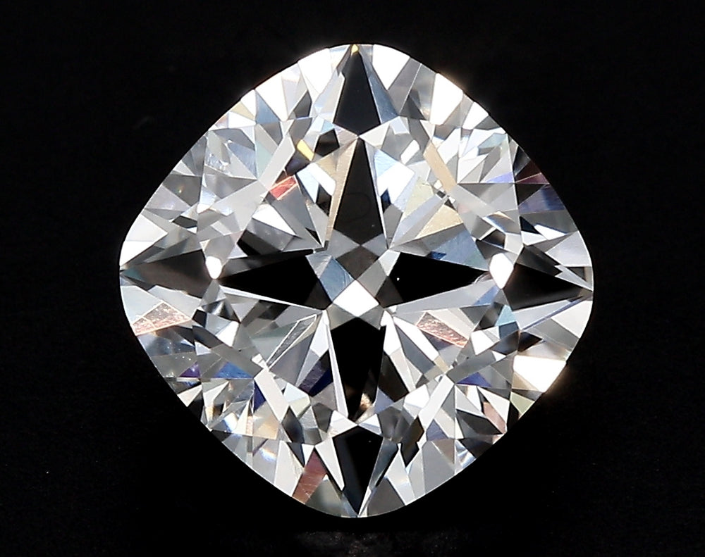 1.5 Carat Cushion Lab Diamond with  Cut Diamond in 14KT  view 1
