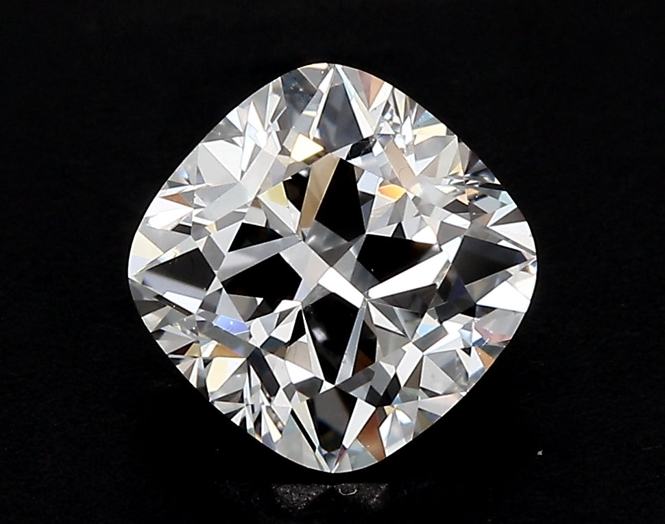 3.04 Carat Cushion Lab Diamond with  Cut Diamond in 14KT  view 1
