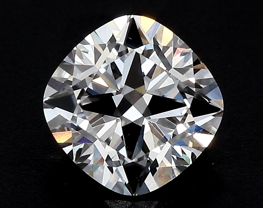 2.5 Carat Cushion Lab Diamond with  Cut Diamond in 14KT  view 1
