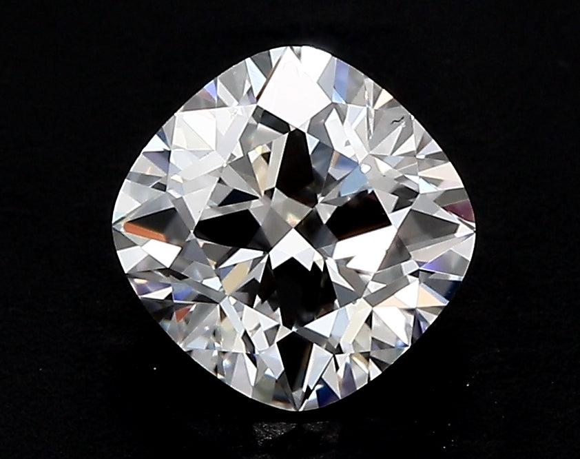 2.58 Carat Cushion Lab Diamond with  Cut Diamond in 14KT  view 1
