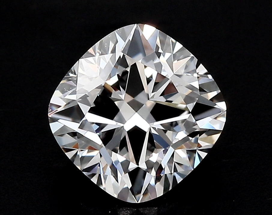 2.3 Carat Cushion Lab Diamond with  Cut Diamond in 14KT  view 1
