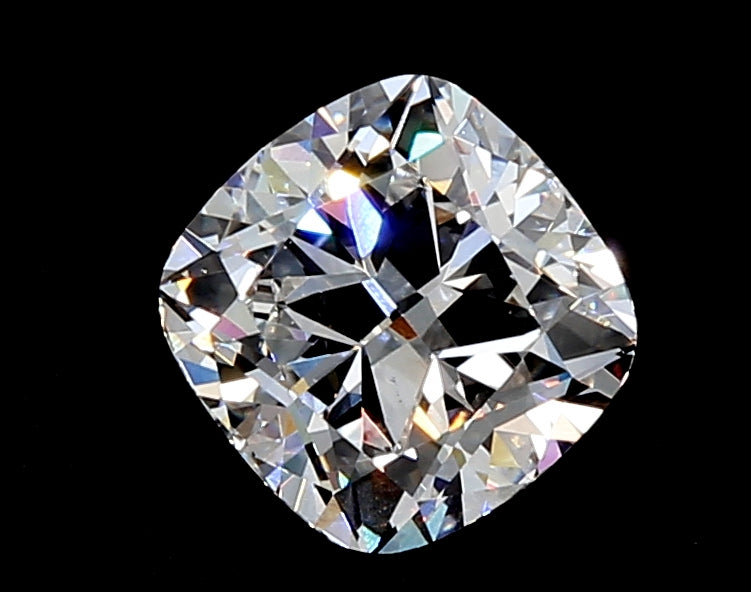 2.58 Carat Cushion Lab Diamond with  Cut Diamond in 14KT  view 1
