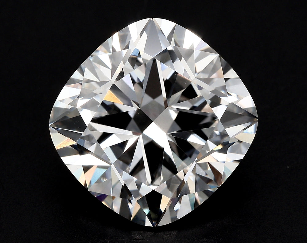 2.52 Carat Cushion Lab Diamond with  Cut Diamond in 14KT  view 1
