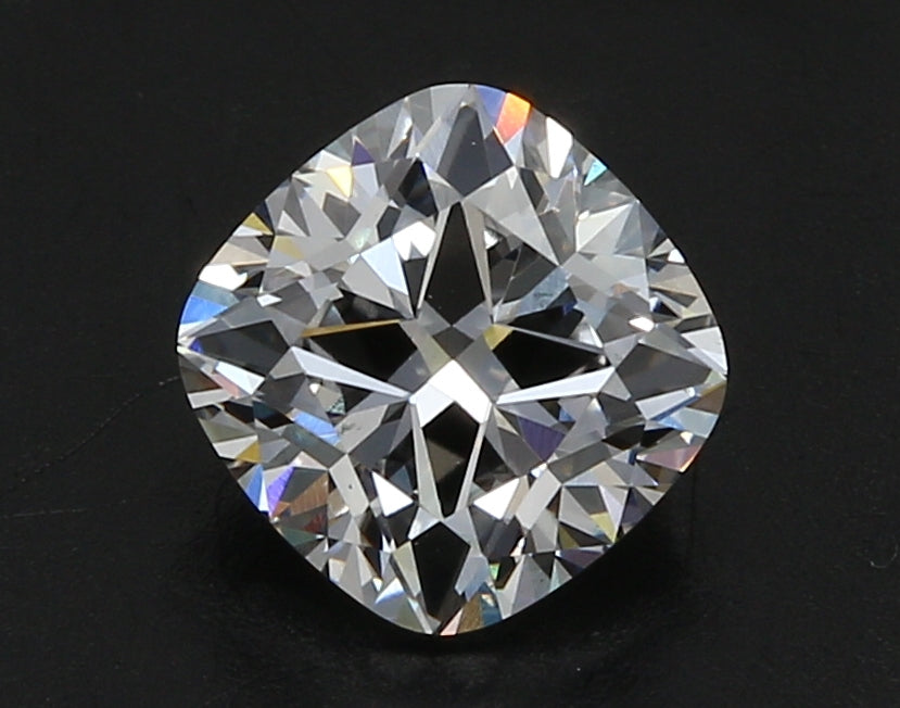 4.23 Carat Cushion Lab Diamond with  Cut Diamond in 14KT  view 1
