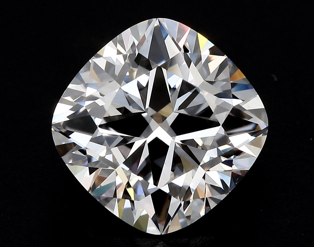 1.59 Carat Cushion Lab Diamond with  Cut Diamond in 14KT  view 1
