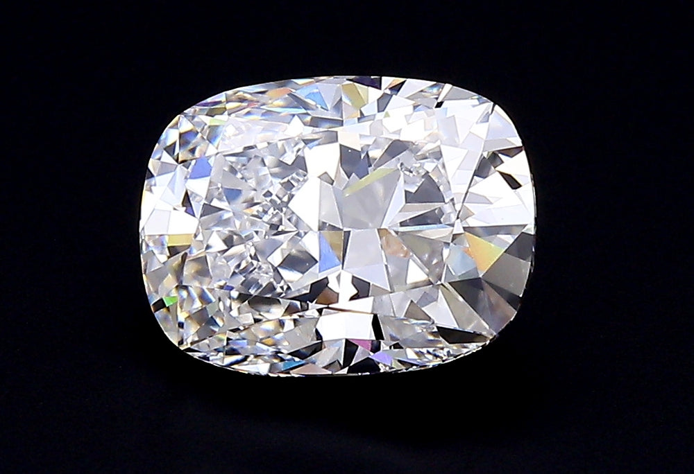 3.07 Carat Cushion Lab Diamond with  Cut Diamond in 14KT  view 1

