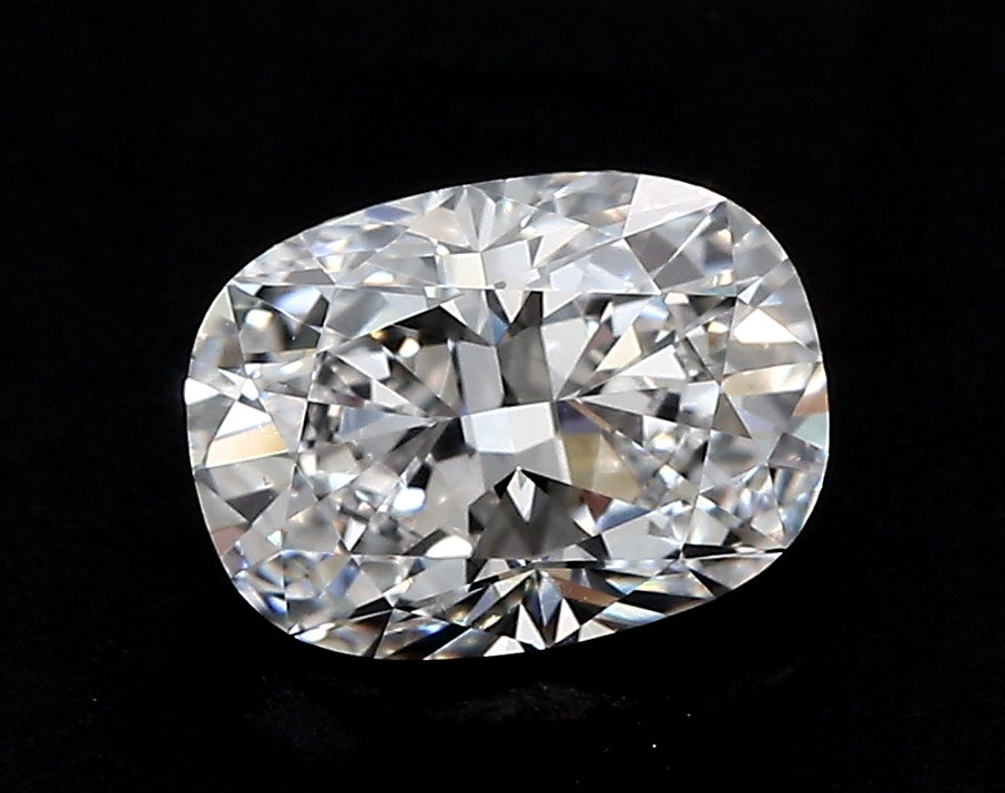 3.19 Carat Cushion Lab Diamond with  Cut Diamond in 14KT  view 1
