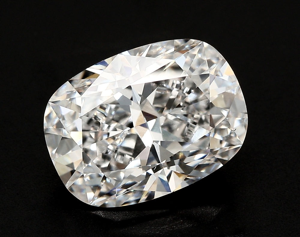 2.34 Carat Cushion Lab Diamond with  Cut Diamond in 14KT  view 1
