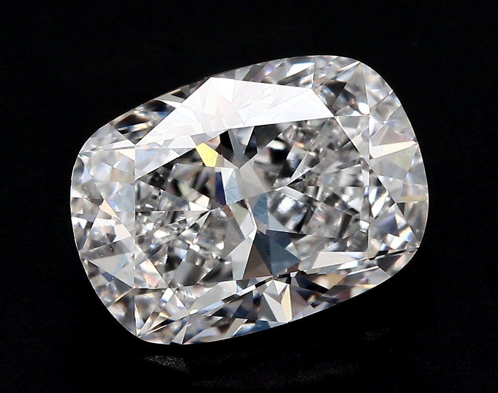 2.01 Carat Cushion Lab Diamond with  Cut Diamond in 14KT  view 1

