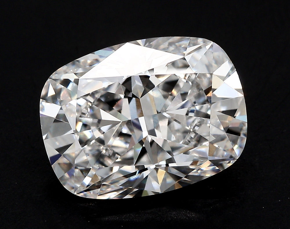 4.0 Carat Cushion Lab Diamond with  Cut Diamond in 14KT  view 1

