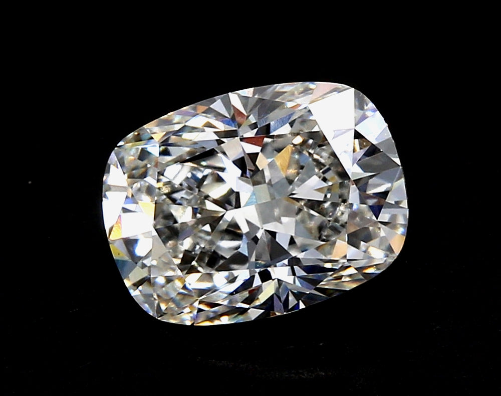 5.28 Carat Cushion Lab Diamond with  Cut Diamond in 14KT  view 1
