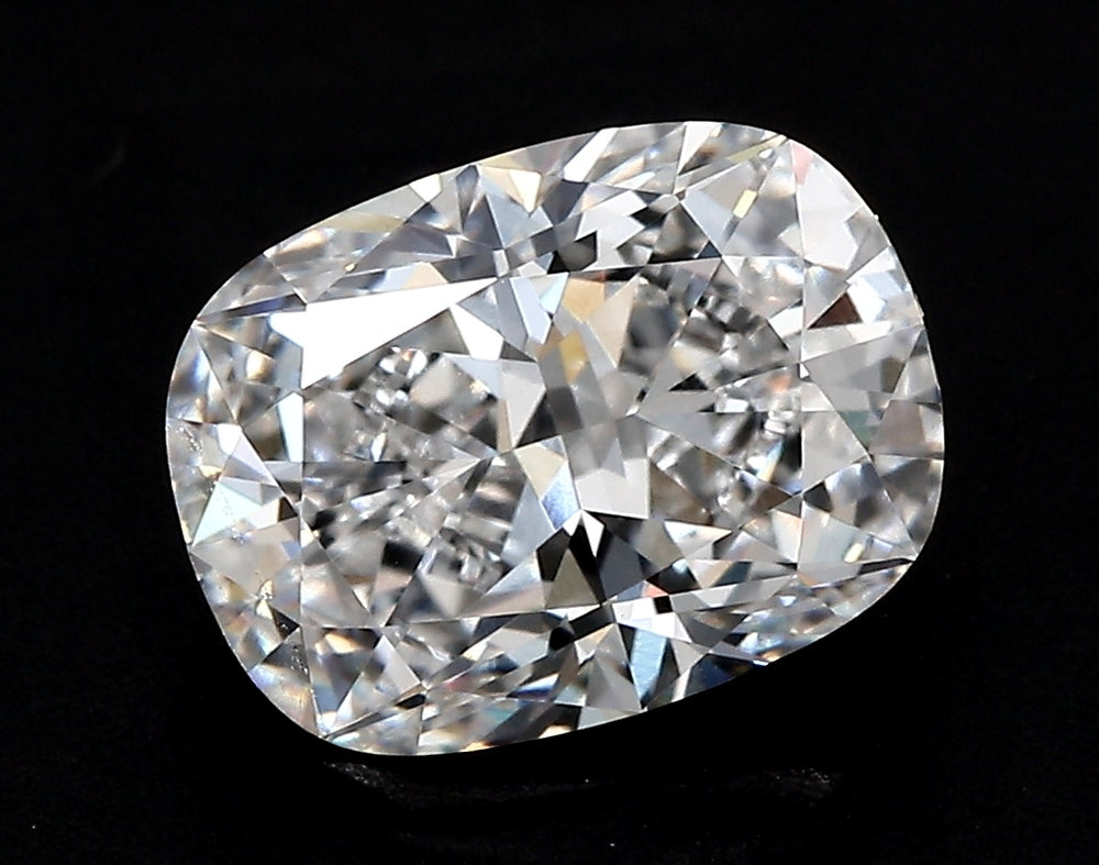 2.23 Carat Cushion Lab Diamond with  Cut Diamond in 14KT  view 1
