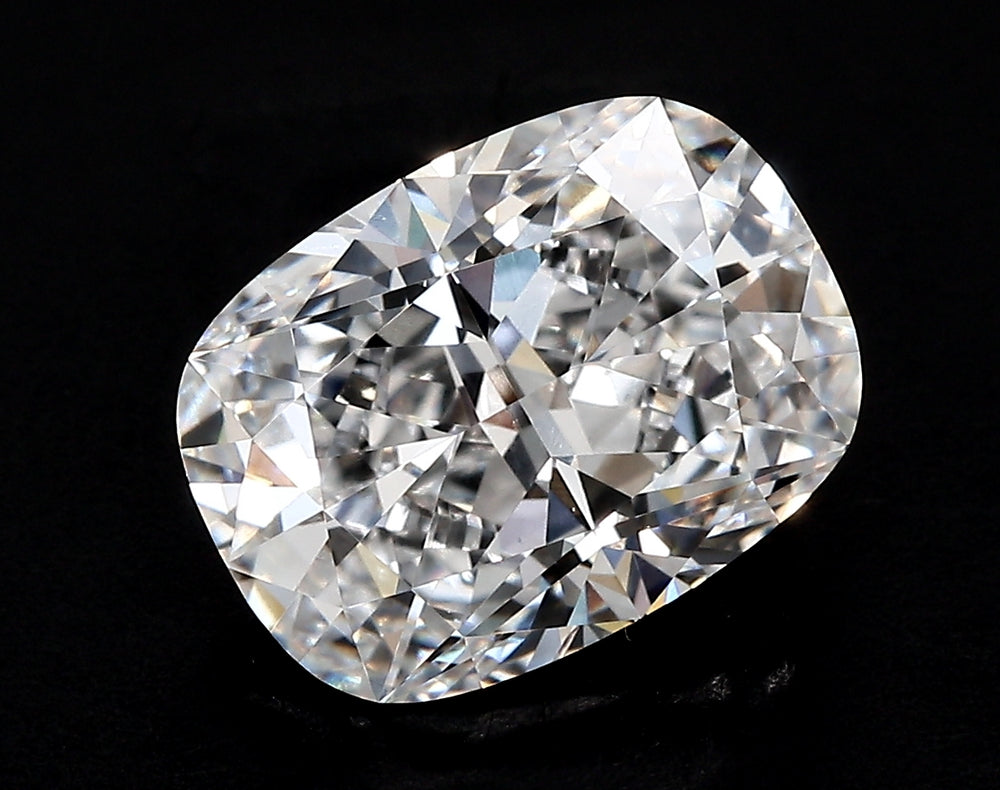 1.59 Carat Cushion Lab Diamond with  Cut Diamond in 14KT  view 1

