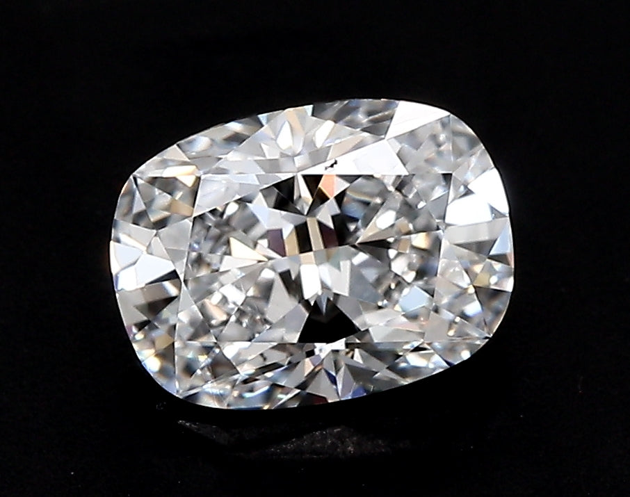 4.23 Carat Cushion Lab Diamond with  Cut Diamond in 14KT  view 1
