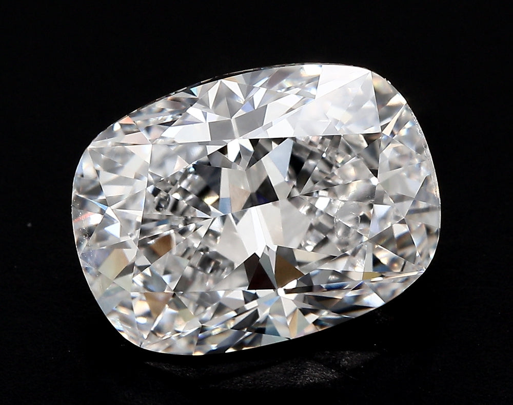 2.06 Carat Cushion Lab Diamond with  Cut Diamond in 14KT  view 1
