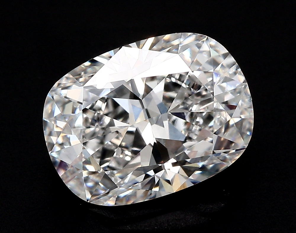 1.57 Carat Cushion Lab Diamond with  Cut Diamond in 14KT  view 1

